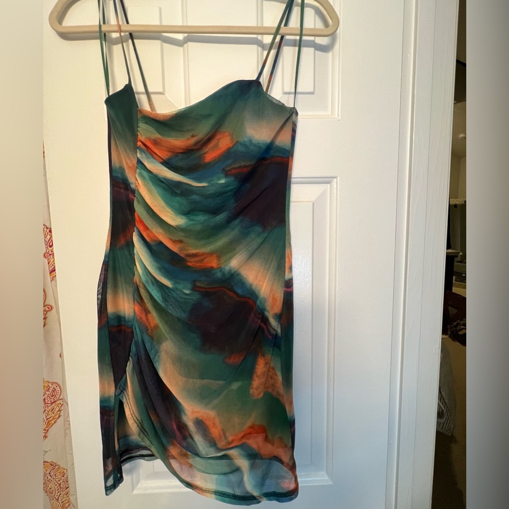 Topshop tie dye dress
